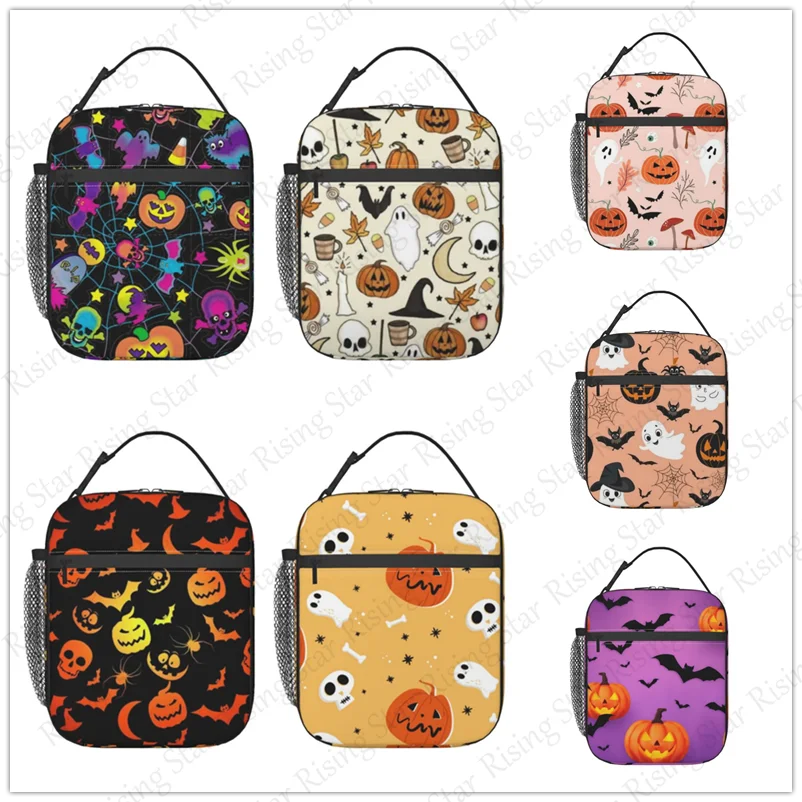 Halloween Gift Terror pumpkin  Lunch Bag insulated bag waterproof Bento Bag Outdoor Ice Pack Picnic Bags Travel