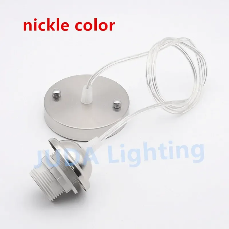 Ceiling rose ceiling canopy with E27 socket plastic lamp holder cable wire cord set lamp base for pendant light led chendeliers