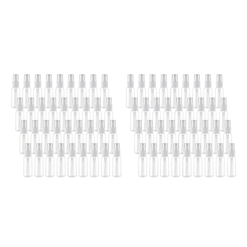 72Pcs 30Ml/1Oz Mini Fine Mist Spray Bottles Refillable Bottles Small Empty Clear Plastic Travel Size Bottles