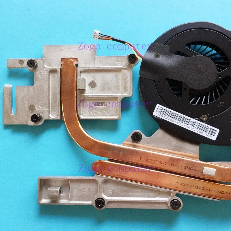 New notebook CPU fan with heatsink radiator copper tube module for LENOVO IdeaPad Y510P Y500 independent Replace Accessories