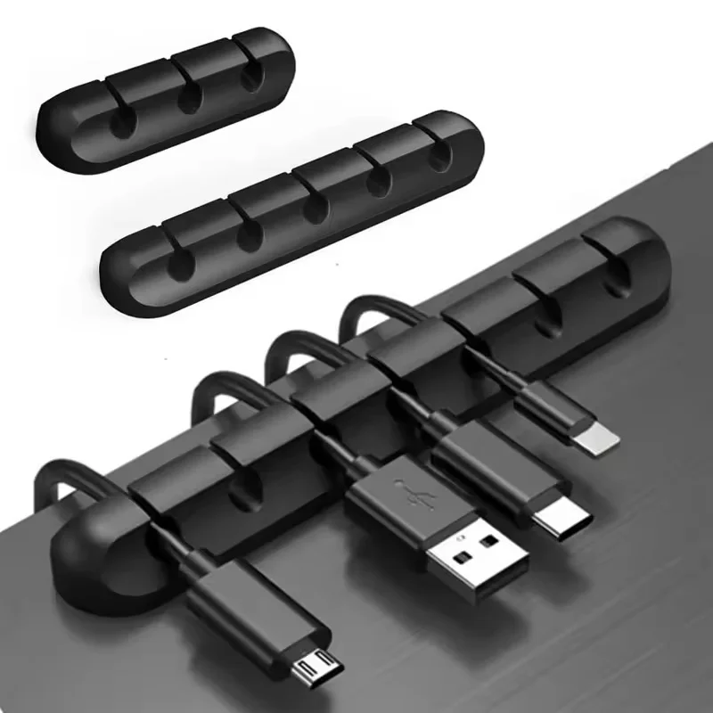 Mouse Wire Organizer Winder Wire Organizer Holder Cord Management Clip For Earphones Mouse USB Charging Cord Desktop Cable Clip