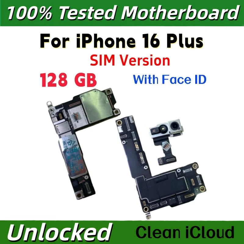 iPhone16 マザーボード　Face ID付き 100% Unlocked Motherboard For iPhone 16 pro Max With Face ID