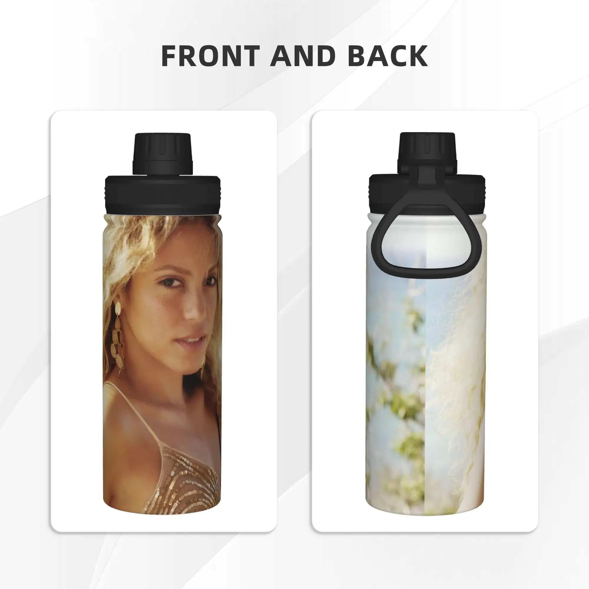 Singer S-Shakira 18OZ Sports Insulated Kettle  Coffee Cups Stainless Steel Office Home Mug Water Bottle