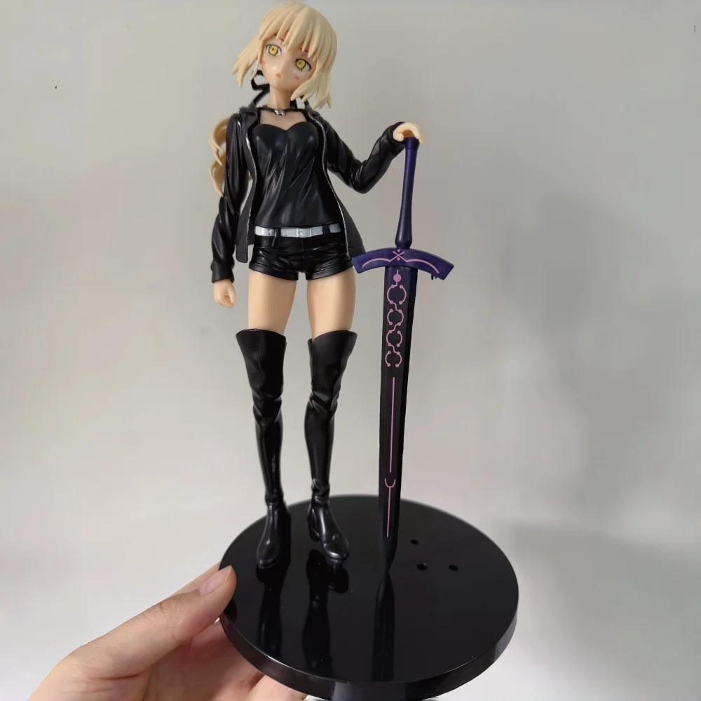 23CM Saber Altria Pendragon Figure Anime Fate Stay Night PVC Figurine Model Statue Collection Desktop Decoration Toys