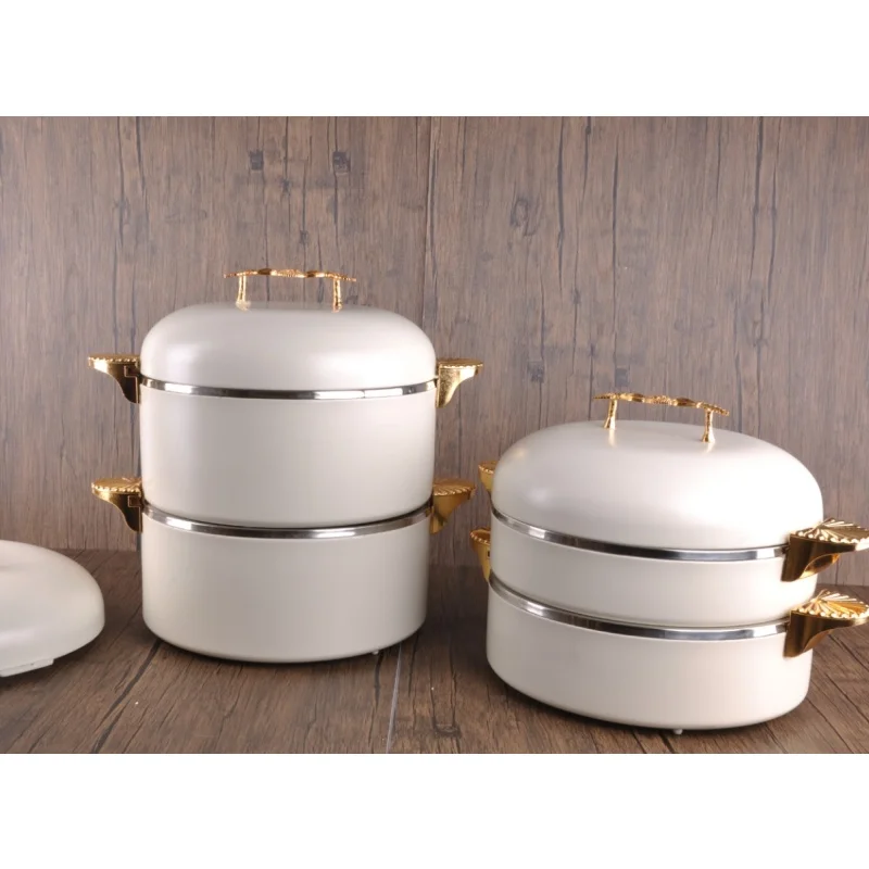 Stocked Jumbo Capacity 2.5L+3.5L+4.5L+5.5L Food Warmer Casserole 4PCS Buffet Food Warmers Lunch Box For Ramadan