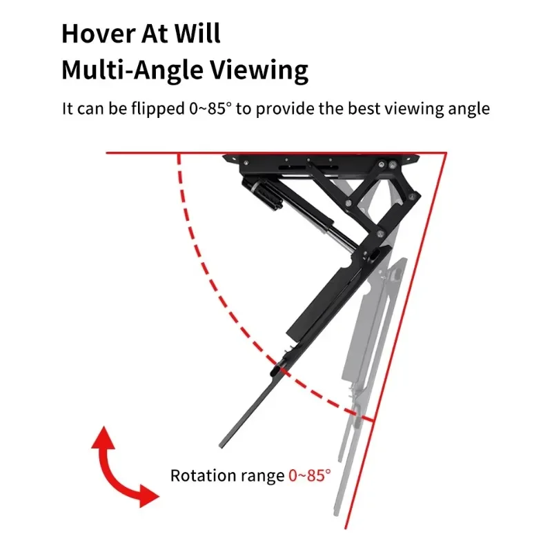 Electric Electric Ceiling TV Lift Flip Down Folding, Live Machine from Hidden Ceiling TV Mounting Bracket Remote Control