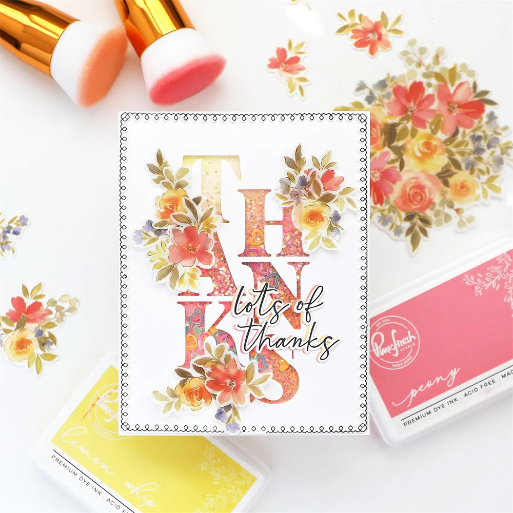 Cozy Blooms Metal Cutting Dies Stamps Stencil Set DIY Scrapbooking Greeting Card Flower Washi Crafts Frames Cut Die Decoration - view 6