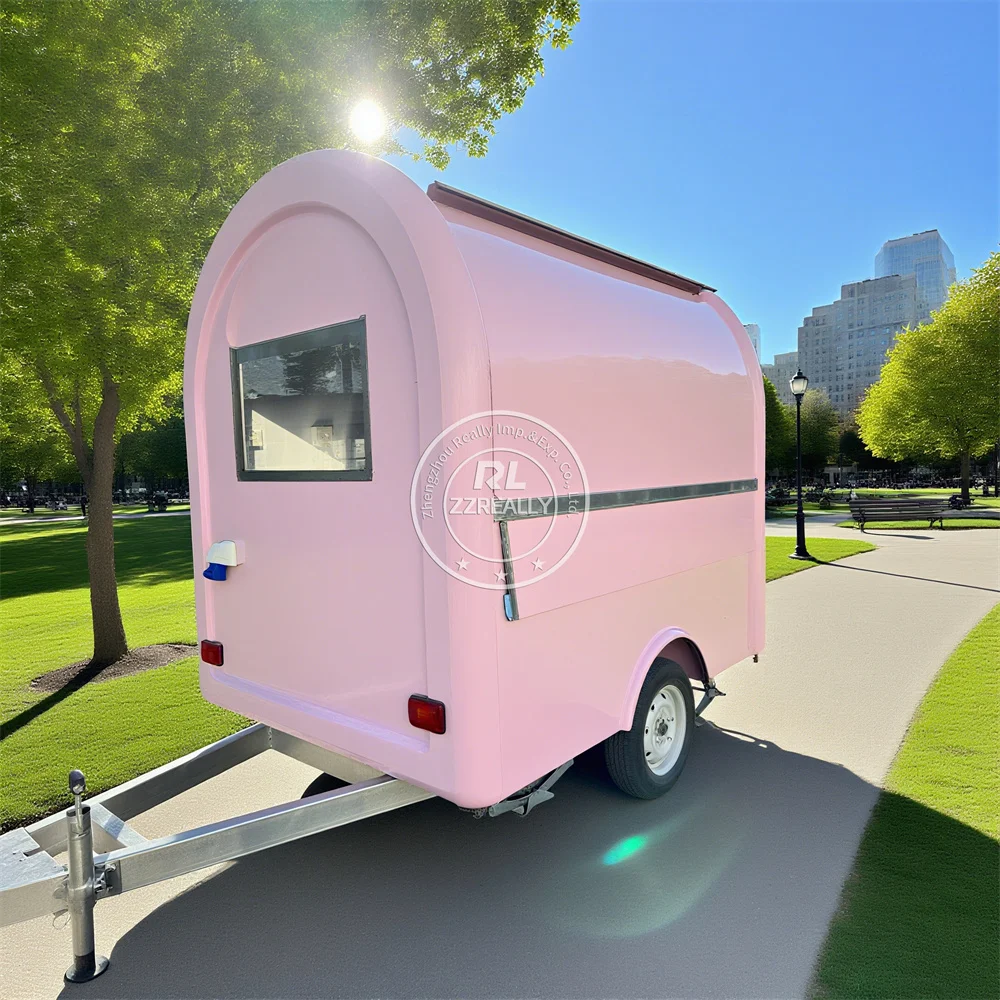 

Outdoor Mobile Coffee Hotdog Cart Catering Food Truck Bbq Ice Cream Cart Concession Fast Food Cart Trailer With Full Kitchen