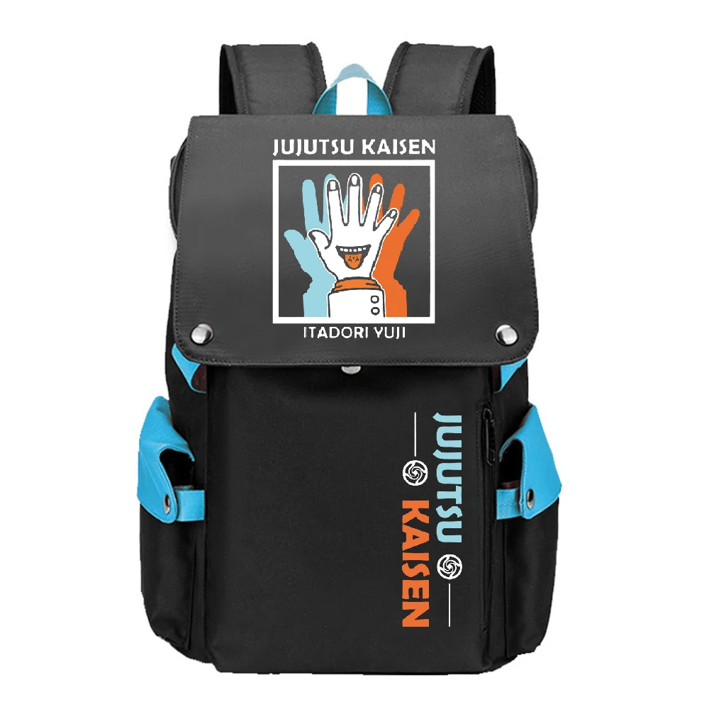 

Jujutsu Kaisen Large Travel Backpack Anime School Bookbags Teenagers Boys Back Pack Oxford USB Charging Port Laptop Bagpack