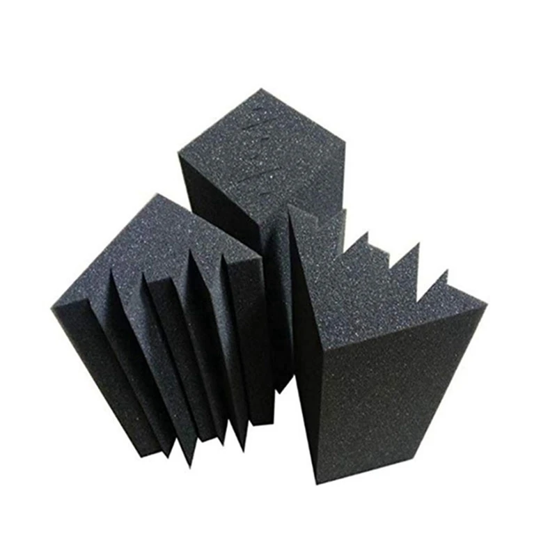 8 Pcs Acoustic Panels Studio Acoustic Soundproof Foam,Sound Treatment Bass Trap Corner,Sound Panels Wedges,12X12x48cm