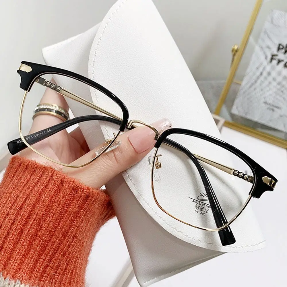 

Blue Ray Blocking Anti-Blue Light Glasses Eye Protection Metal Square Eyeglasses Ultralight Optical Spectacle Eyeglass Men Women