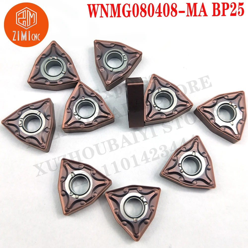 WNMG080408-MA BP25 WNMG 080408-MA BP25 External Carbide Turning Tool Cutter Blade CNC tools cutting tools mechanical metal lathe