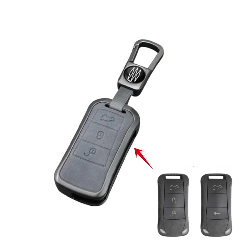 Car Key Case Cover Shell Fob For Porsche Cayenne GTS Panamera Carrera GT3 Car Interior Keychain Accessories