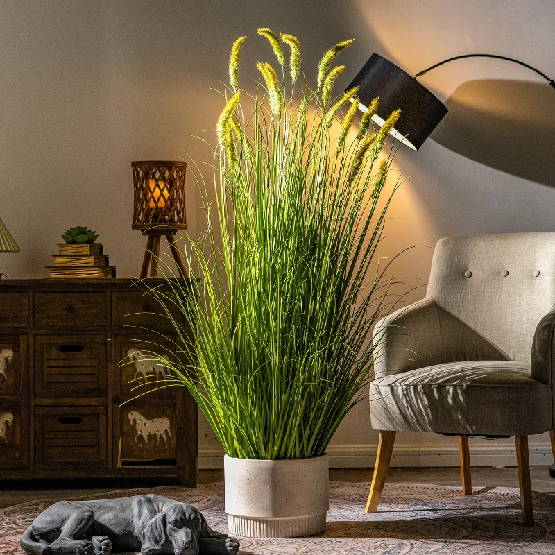 

Dog Tail Grass Simulated Flower Plant Indoor Decoration Potted Plant Ornament