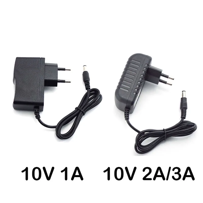 10V volt 1A 2A 3A AC DC Adaptor 1000ma 2000ma 3000ma 5.5mm 2.5mm 2.1mm Universal Power Adapter Supply Charger wall plug eu us