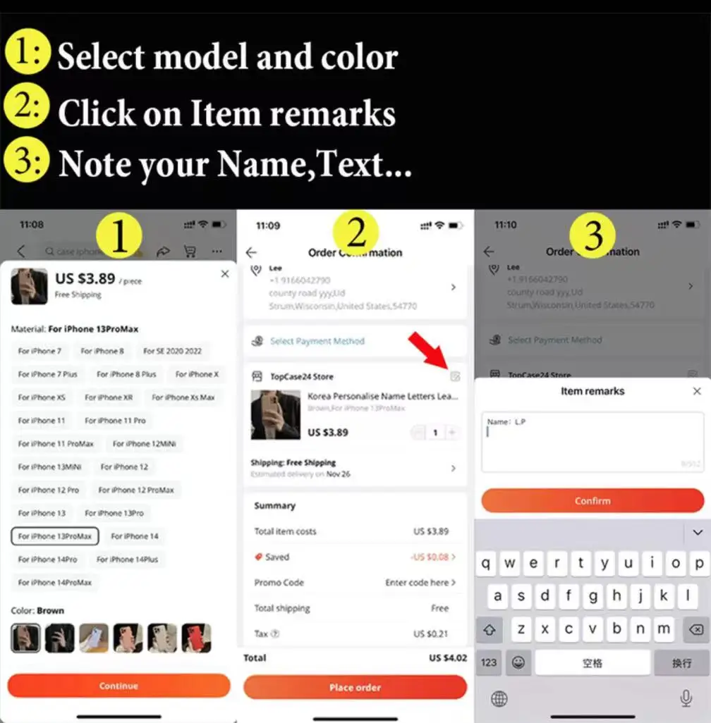 Personalized Customized Initials Name Full name Case For iPhone 11 12 13 14 15 16 Pro Max Luxury Diamond DIY Cover 14 15 16 Plus