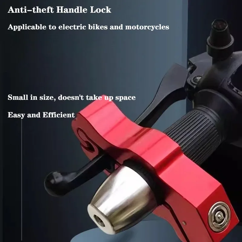 

Противоугонный замок ручки автомобиля — для электронного велосипеда, мотоцикла, велосипеда и скутера, портативный тормозной замок дроссельной заслонки