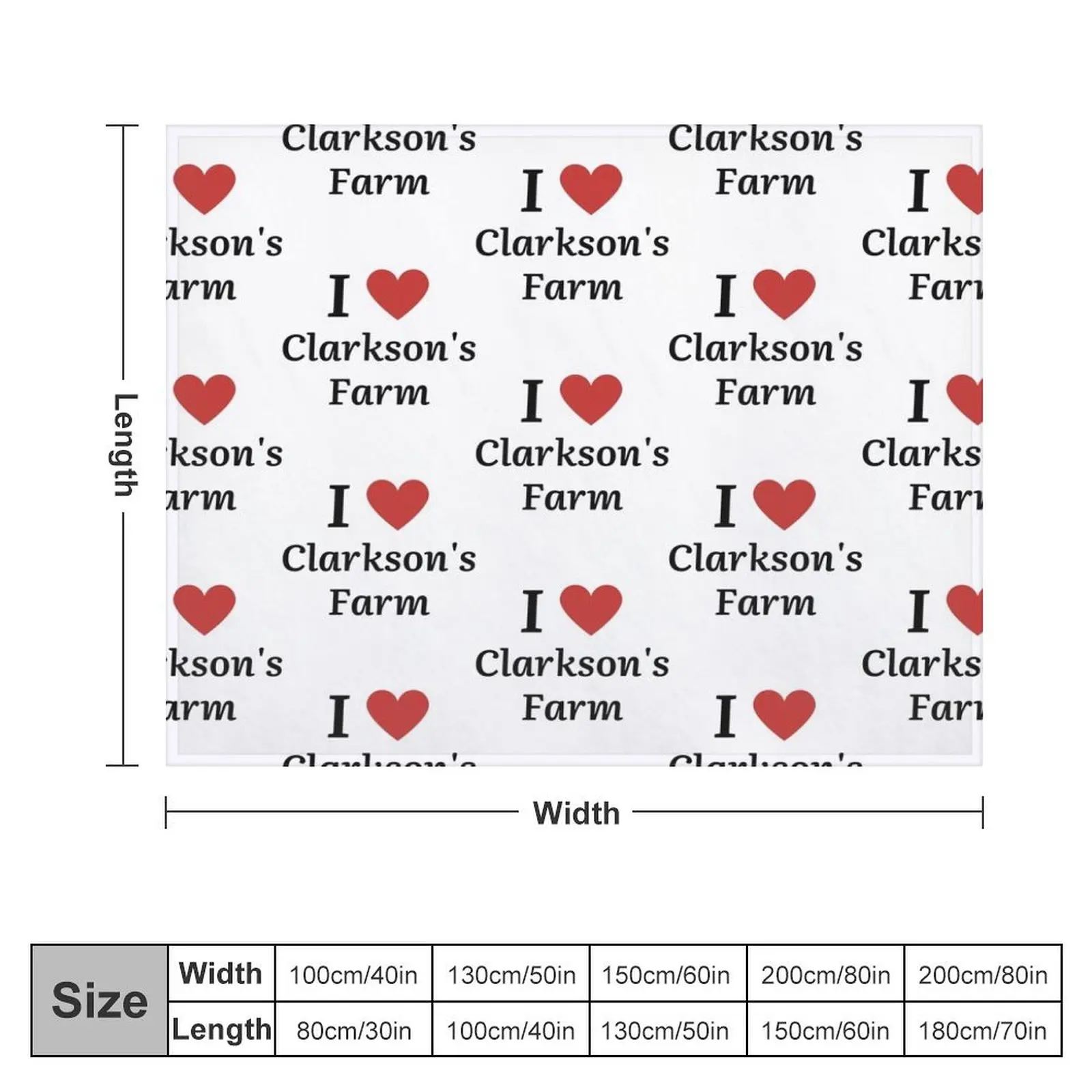 I Love Clarkson_s Farm Throw Blanket Polar sofa bed Blankets