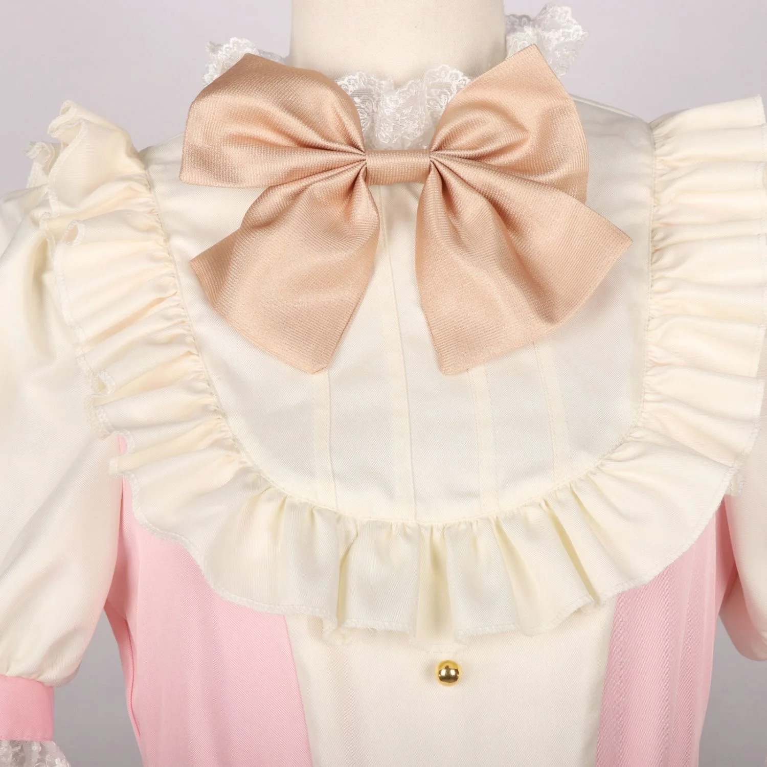 Cosplay Miku Cosplay Fat Lucky Cat Cream Peach Soft Cute Cat Ear Soft Girl Anime Maid Stage Dress Girl Dress Loli