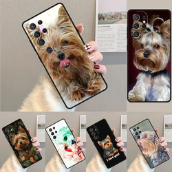 Yorkie Yorkshire Terrier Dog Puppy phone case Cover For Samsung Galaxy S24 Ultra S21 S22 S8 S9 S10E Note 10 Plus Note 20 FE S23