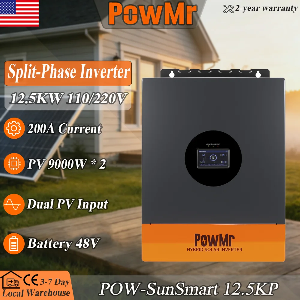 Solar System Orrery - PowMr 스플릿-페이즈 12.5kW 인버터, 48V 배터리,