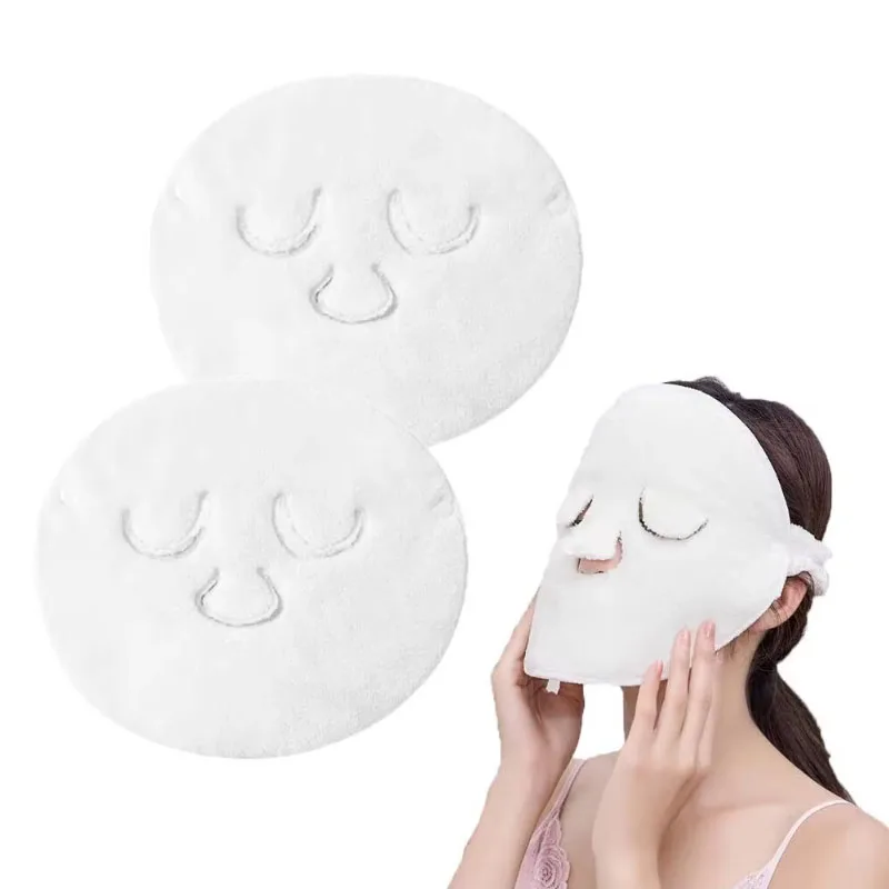 1-3pcs Reusable Hot and Cold Compress Face Towel Masks - Moisturizing Facial Steamer for Hot and Cold Skin Care, Soft, Gentle