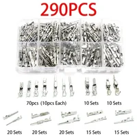 ELECTRAPICK 290 Uds. Conectores planos, terminales de Cable, terminales de Cable, conectores surtidos, juego de terminales de conector de Cable en caja para coches