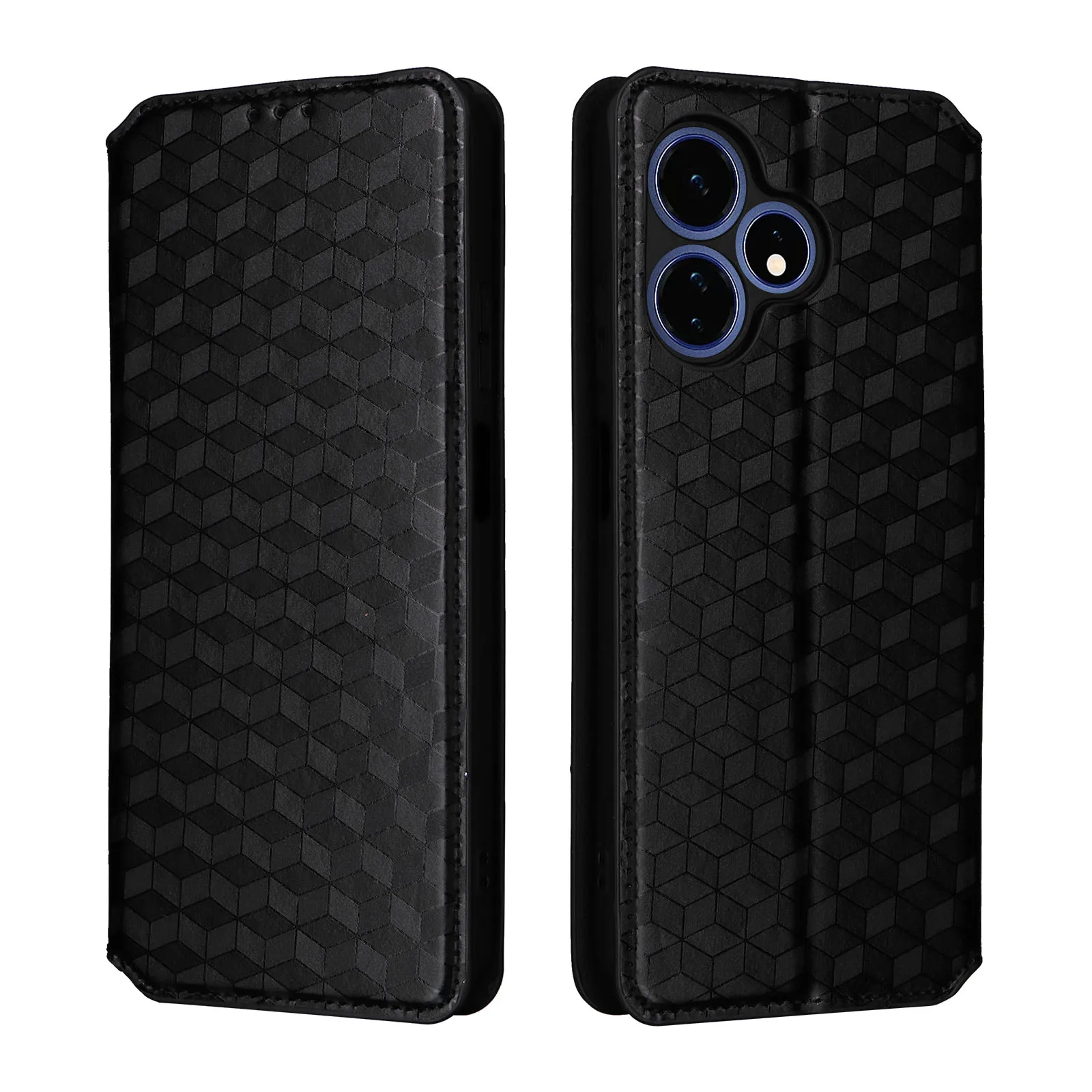 Flip Leather Cover For Boost Mobile Celero 5G+ 2024 Magnetic Skin Three Dimensional Pattern shockproof Card Slot Wallet Case