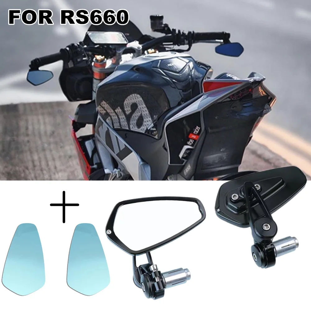 

Motorcycle handlebar rearview mirror CNC aluminum alloy handlebar mirror For Aprilia RS660 RS 660 rs660 2021 2022