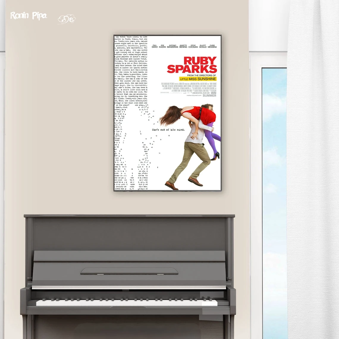 Ruby Sparks Classic Movie Poster Art Print Canvas Painting Wall Pictures Living Room Home Decor (No Frame)