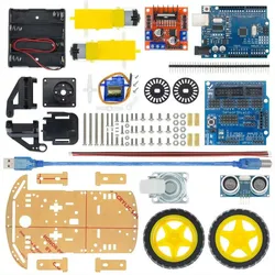 Smart Electronics Motor Smart Robot Car Chassis Kit Speed Encoder Battery Box 2WD Ultrasonic Module for arduino Diy Kit