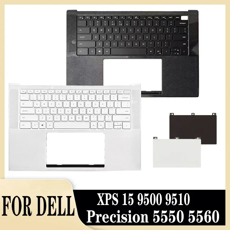 Imagem -01 - Superior Palmrest Cover Teclado Touchpad Xps 15 9500 9510 Precisão 5550 5560 Novo Case superior palmrest cover teclado touchpad xps 15 9500 9510 precisao 5550 5560 novo case 01