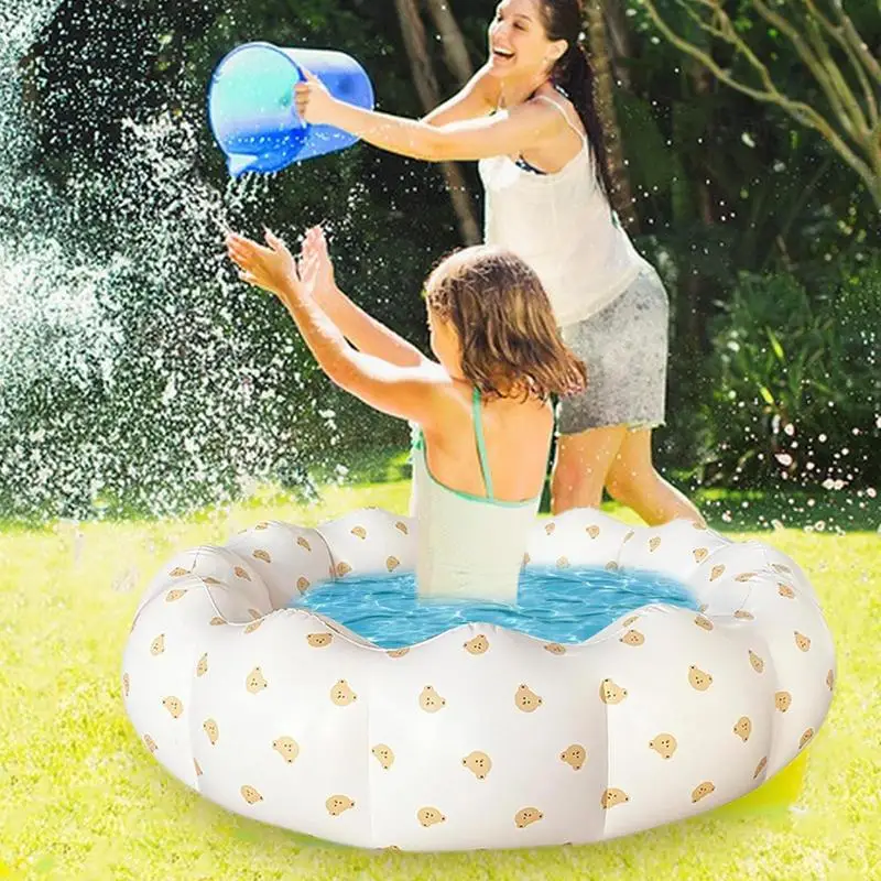 Kleinkind Pool tragbarer Pool aufblasbarer Pool Float mit Blütenblatt Form kleinen Dip PVC-Pool für Hinterhof Indoor Outdoor verwenden Sea Ball