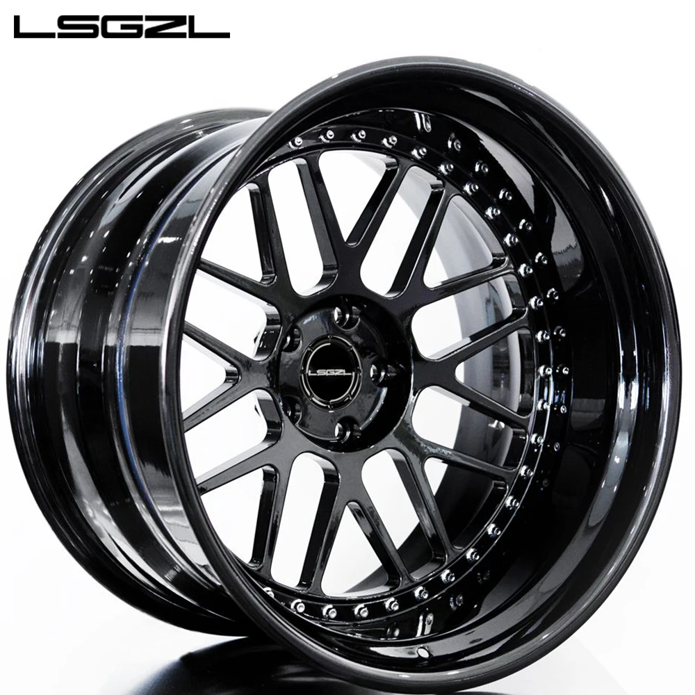 LSGZL 3 Piece Forged Wheel 20 22 24 Inch Forged Alloy Wheel 5x112 5x114.3 5X130 5x120 Rims