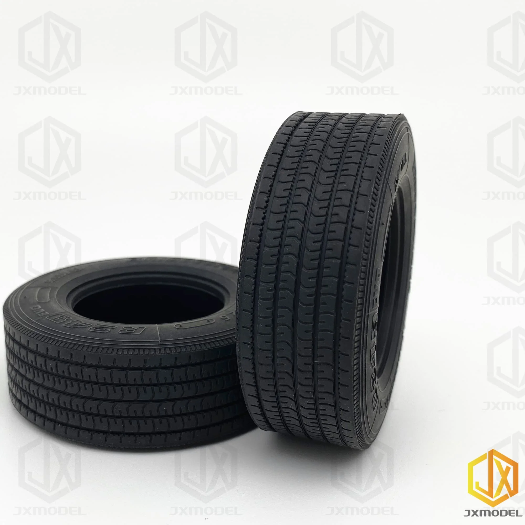1 Paar Rc Smalle Banden Upgrades Voor 1/14 Tamiya Rc Truck Trailer Kipper Voor Man Fh16 Actros Auto Diy Onderdelen