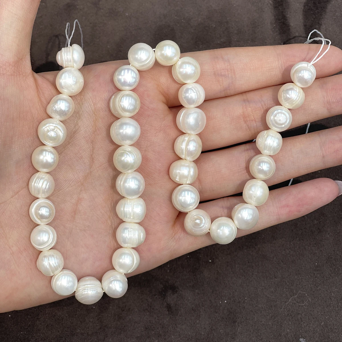 9–10mm Grade A Natural Freshwater Pearls Potato-Shaped Semi-Finished Beads for Jewelry Making DIY Necklaces Bracelet Accessories