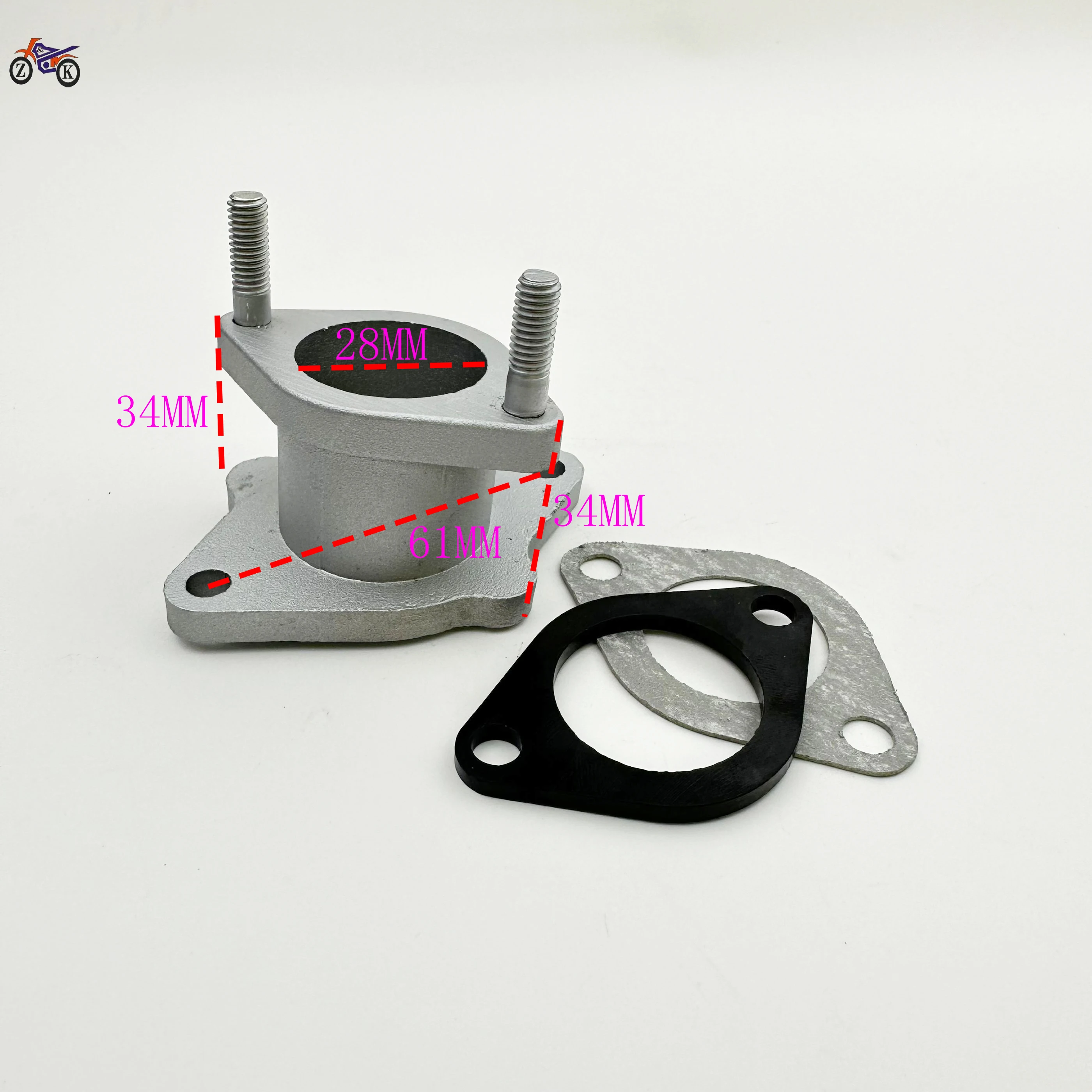 New Motorcycle Intake Manifold Pipe Spacer Gasket for Chinese Scooter Dirt Pit Bikes Go Kart CG 125 27mm 28mm 29mm