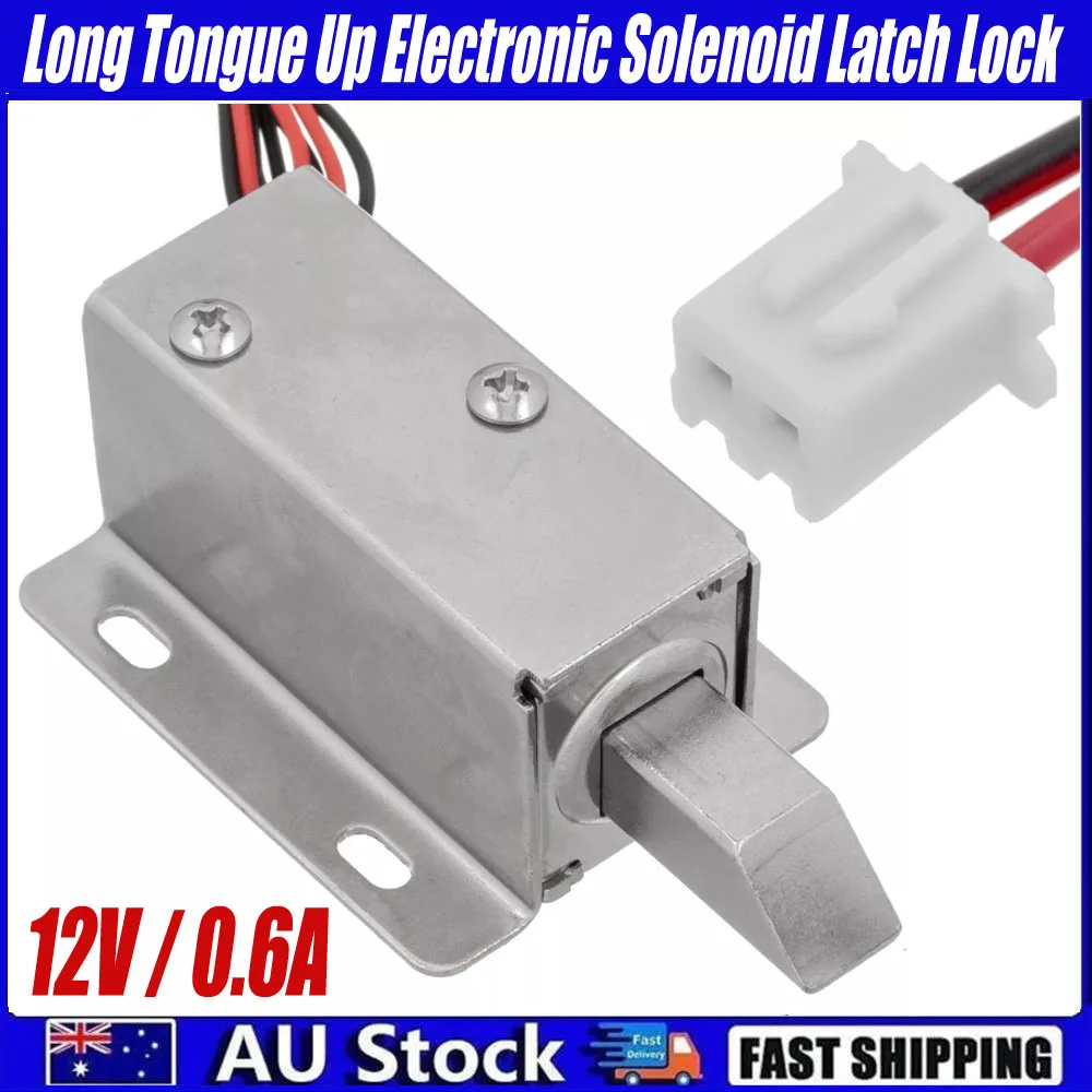 

Электромагнитный замок 0,6a, электронный замок, дверной электромагнит, электронный дверной замок с язычком для контроля доступа к двери шкафа