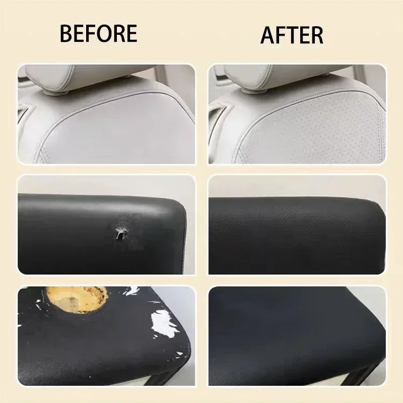 Atmungsaktive selbst klebende Leder dicke perforierte Leder Reparatur Patches für Sofa Couch Autos itz Möbel Pu Learher Aufkleber