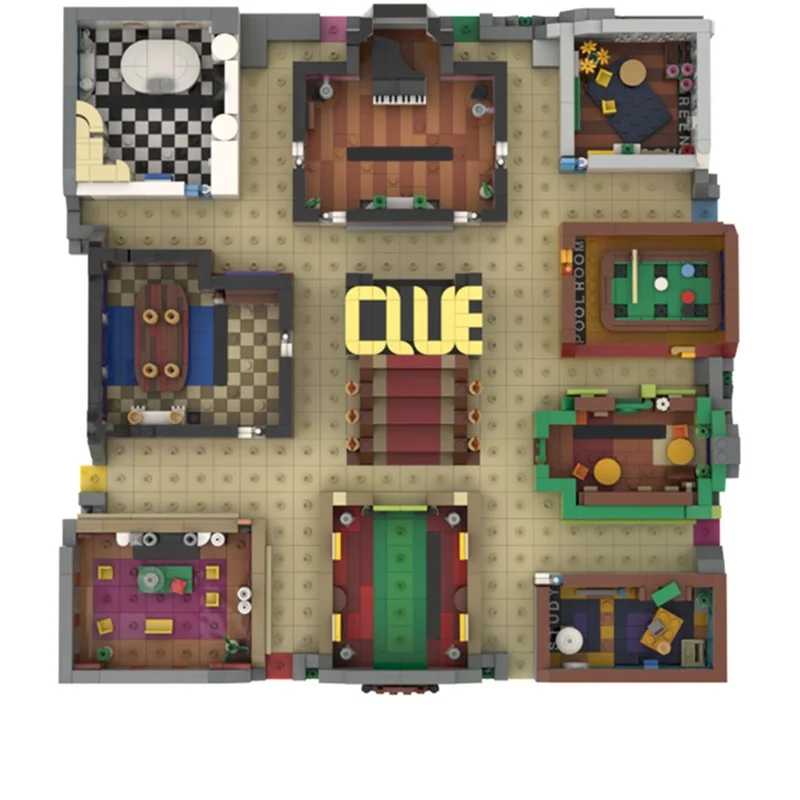 2495 pz MOC Indizio Bordo Modulare Minied Modello Building block Architettura Idea FAI DA TE Regali Di Natale Educazione Giocattoli di Mattoni Compleanno