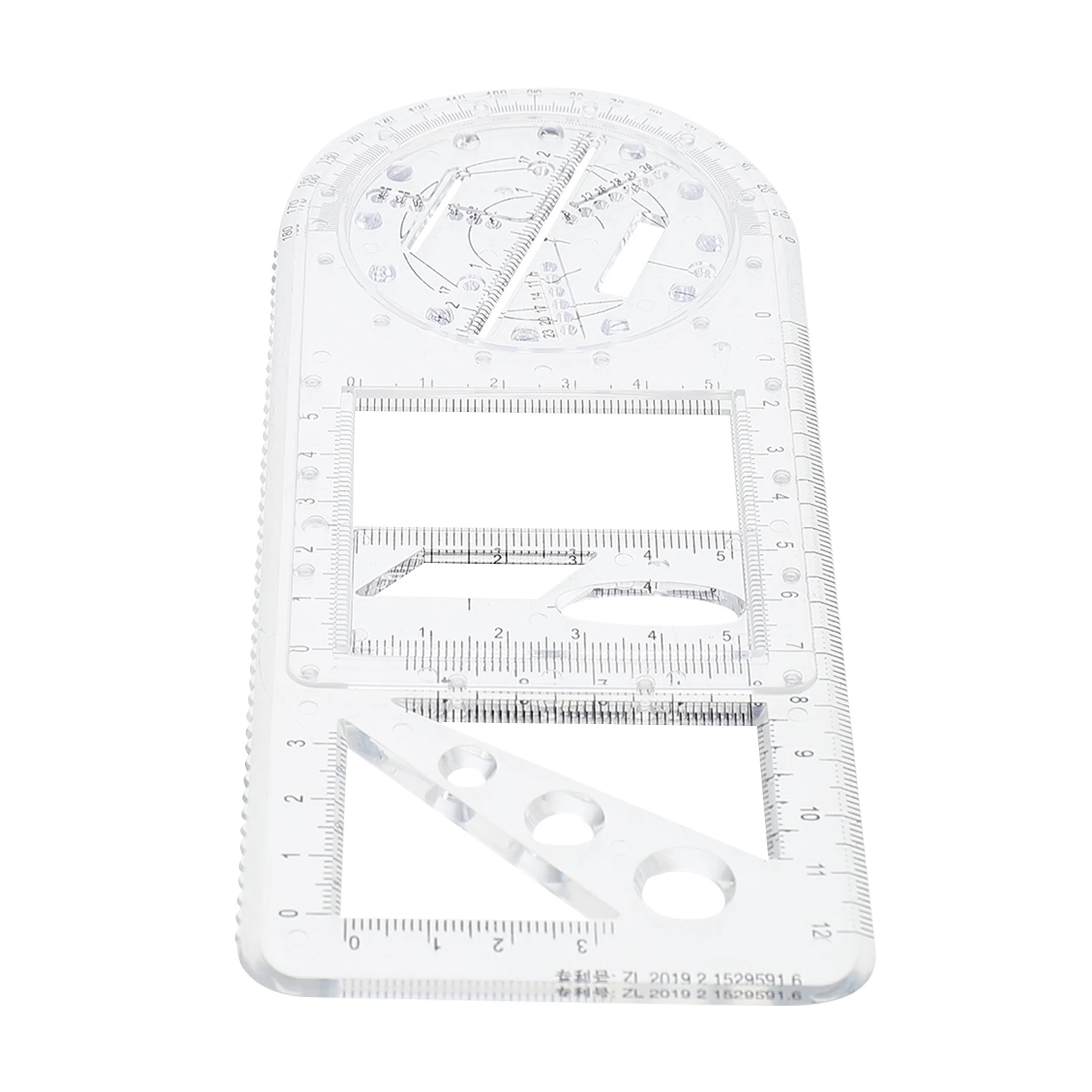 Professional Geometric Drawing Rulers Set Multi-Function Ruler for School Office Ellipse Rectangle Patterns Drafting