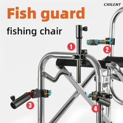 LINNHUE Fishing chair set battery holder umbrella holder bait tray holder fish protector full set of general accessories