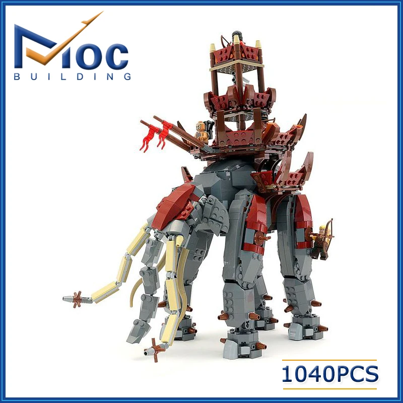 MOC Building Blocks Ideas Movie Series Model Animal Giant Elephant Set DIY Assemble Bricks Creative Toys Collection Xmas Gifts