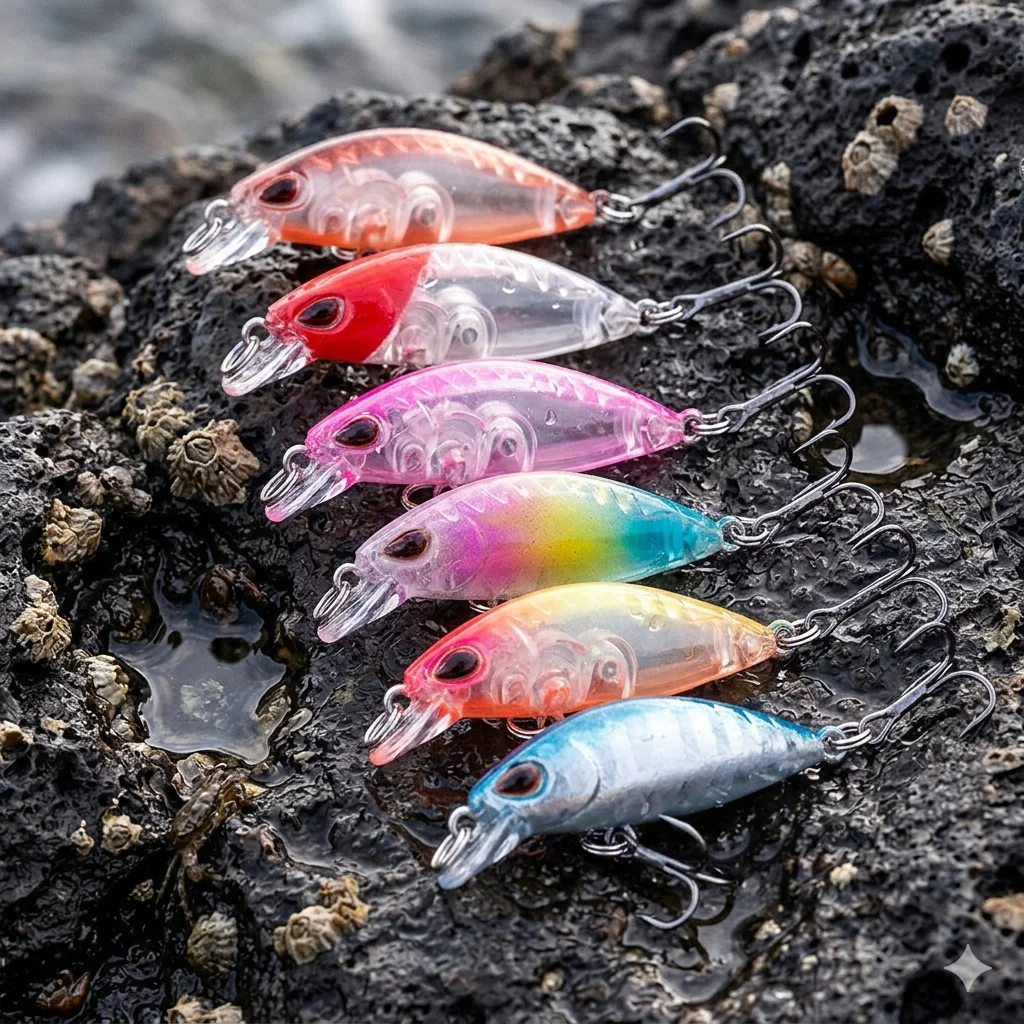 Mini Sinking Minnow 4cm – Jerkbait hundimiento lento para trucha y lubina - imagen 2
