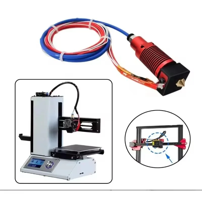 3D Printer Parts CR10S Pro Ender 3 Hotend Kit 0.4mm Nozzzle Heater Thermistor Extrusion Assembled Extruder for CR10S Pro V2 Plus