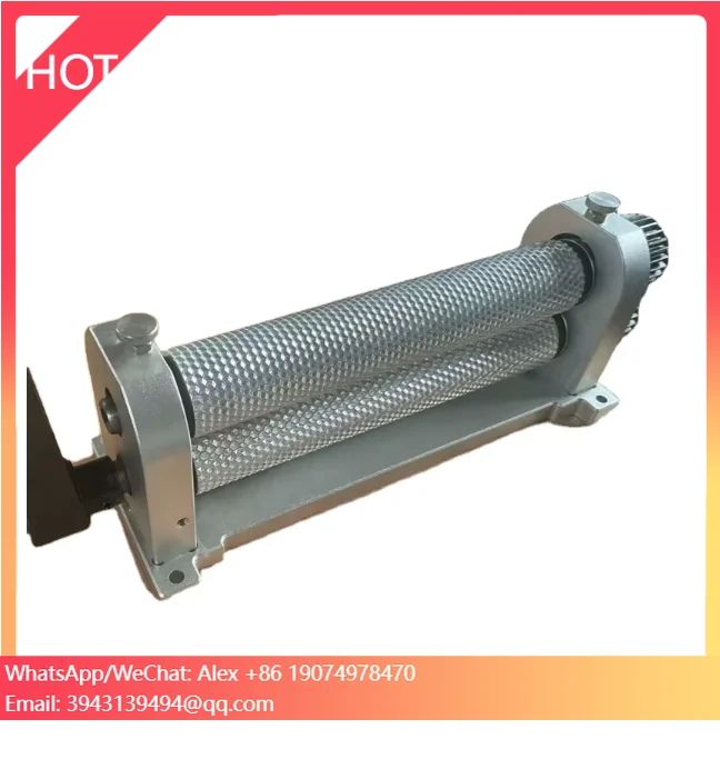 

Hot Sale New All Lightweight Aluminum Alloy Manual Beeswax Foundation Embosser Machine 280mm Roller Stamping Home Use 1 Year