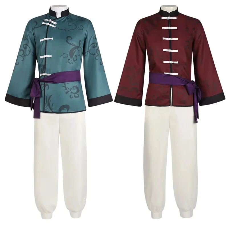

✜2026❤ Anime BLUE LOCK Rin Itoshi Sae Itoshi Cosplay Costume Halloween Role Play Chinese Style Kung Fu Uniform Men Wig Full Su✚