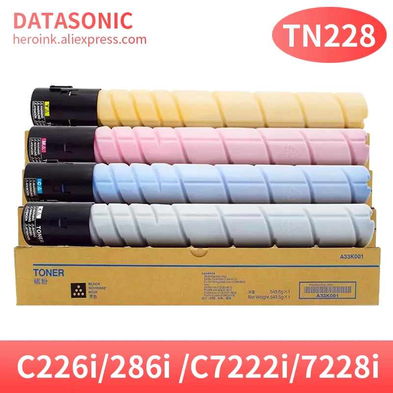 TN228 Compatible for TN228 toner cartridge Konica Minolta Bizhub C226i 286i C7222i 7228i toner cartridge Printer cartridge