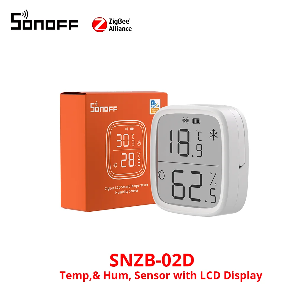 SONOFF SNZB-02D Zigbee LCD Smart Temperatur Feuchtigkeit Sensor Drahtlose Hygrometer Thermometer Alexa Google Home Alice
