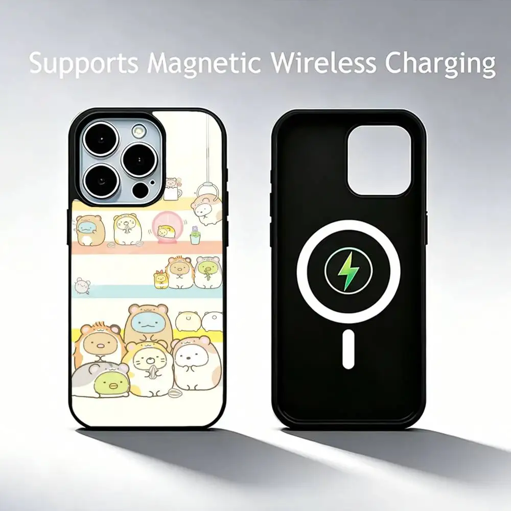 D-Sumikko Gurashi  Phone Case For iPhone17,16,15,14,13,12,11 Plus,Pro Allows magnetic wireless charging